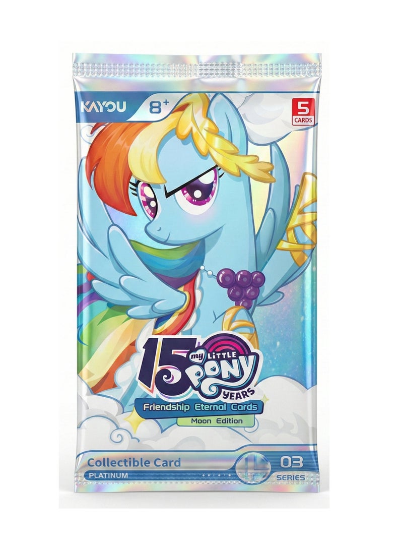 Kayou My Little Pony Friendship Eternal Cards Moon Edition SEA Series 3 [ 1 pck - 5 Cards] - Image 1